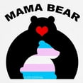 thumbnail image 3 of CafePress - Mama Bear Trans T Shirt - 100% Cotton Ringed T-Shirt, 3 of 4