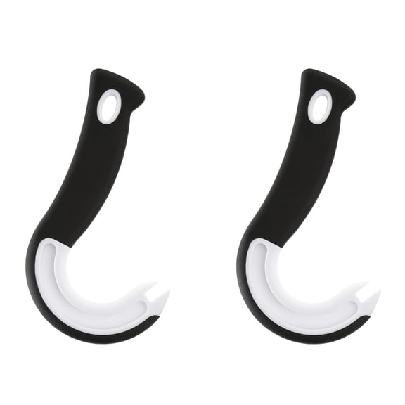 2 Pack Easy Open Ring Pull Tab Can Opener Tool, J-Shape Pull Tab Lifter for Soda, Beer & Food Cans, Ergonomic Nail-Safe Pop Top Opener for Seniors, Arthritis & Weak Hands