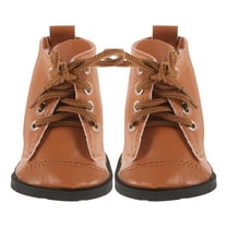 Soimiss 1 Pair Cute Doll Shoes Fashion Style PU Chocolate for 18inch Doll Shoes