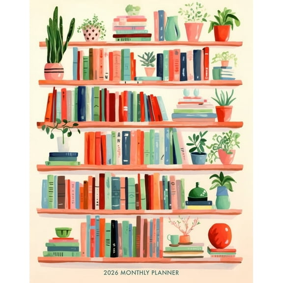 Boho Books 2026 7.5 X 9.5 Booklet Monthly Planner, (Paperback)