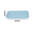 thumbnail image 2 of Rectangle Spit Bone Dessert Tray – Souew High Durability Snack Small Plate for Restaurant, No Odor Multipurpose Serving Dish for Home, 2 of 2