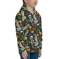 thumbnail image 5 of Xecao Vintage Casino Chips Pattern Zip Up Hoodies for Boys Girls, Sweatshirt with Pockets-Medium, 5 of 6