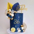 thumbnail image 1 of Decoración para pastel SONICEBUY de 42 piezas en azul, blanco y dorado, 1 of 6