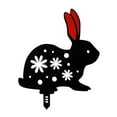 thumbnail image 1 of Garden Decoration Garden Rabbit Ground Insert Easter Rabbit Card Hollow Rabbit, 1 of 3