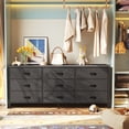 thumbnail image 5 of 9 Drawer Bedroom Dresser with Storage, 55 Inch TV Stand for 55, 60 Inch TV, Fabric Chest for Closet, 5 of 9