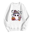 thumbnail image 6 of DORKASM Women Halloween Sweatshirt Long Sleeve Fashion Funny Cute Spooky Sweatshirt Crew Neck Oversized Comfy 2026 Funny Print Pullover Fall Ghost Graphic Hoodies White 3XL, 6 of 7