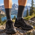 thumbnail image 2 of Freeyoka Men's Bamboo Viscose Crew Socks, Moisture Wicking, Soft and Breathable, 5 Pairs, 2 of 7