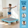 thumbnail image 2 of Yedigre Mini Trampoline for Kids, Indoor Bouncing Board with Non-Slip Base, Sensory Balance Jumping Toy Gift for 3-12 Boys Girls, Max Load 200 lbs, 2 of 10