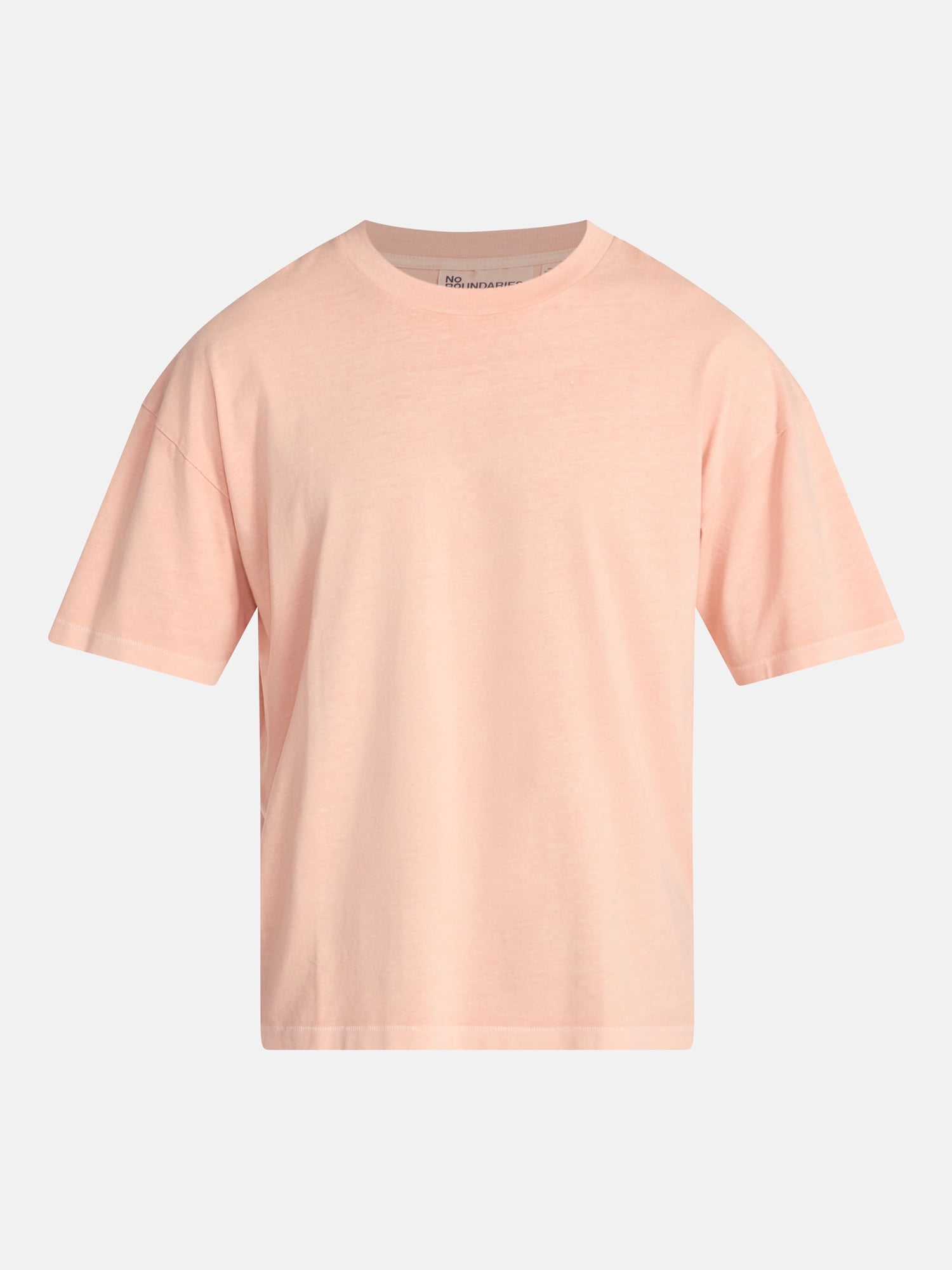 No Boundaries Men's Oversized Boxy Tee with Short Sleeves, XS-4XLT
