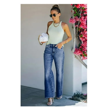 RollRock 5pkt Mid Rise Wide Leg