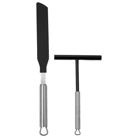 

PASILI 2x Crepe Spreader Utensil Kitchen Gadgets Egg Pie Scraper for Restaurant