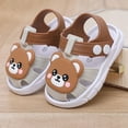 thumbnail image 7 of Gubotare Baby Beach Sandals Boys Kids Girls Soft Sole Closed Toe Sandals Summer Shoes with Arch Support (Toddler/Little Kid) Size 8 (Brown,Toddler 8), 7 of 7