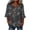 Black, variant on Women Funny Graphic Printed Tops Ruffle 3/4 Sleeve V-Neck Dressy Blouses Color Blocking Halloween T-Shirts