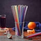 thumbnail image 4 of 100/300/500/1000 Pcs Colorful Plastic Long Disposable Drinking Straws, 4 of 5