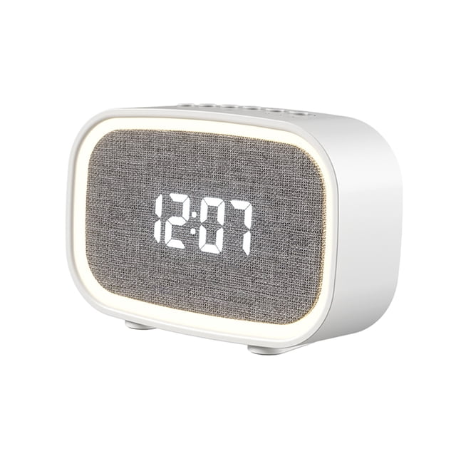 Ruido Blanco para Dormir Altavoz Pequeño Bluetooth Portátil, Luz Nocturna, Reloj Despertador, Pantalla de Pantalla, Ayuda para Dormir, Ruido Blanco Alphas Player Ruido Blanco Portátil