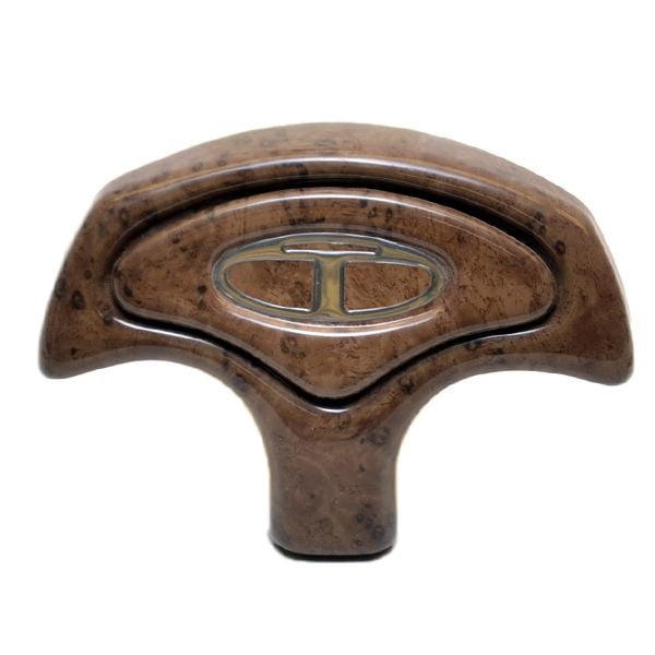 Tracker 1364174 Faux Woodgrain / Gray Plastic Boat Steering Wheel