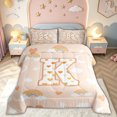 thumbnail image 2 of meiyoeat Cute Rainbow Love Heart Full Size Comforter Sets for Girls, Lovely Star Moon Bedding Comforter Set for Bedroom, Peach, Polkadot Reversible, 3pcs, 1 Comforter and 2 Pillowcases, 2 of 6