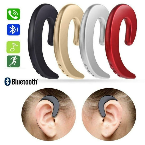Wireless Bluetooth Headphones Bone Conduction Earhook Stereo Sport Headset with Microphone