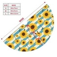 thumbnail image 3 of Picia White Blue Striped Sunflower Print Christmas Tree Skirt , Christmas Tree Skirt Ornaments for Merry Christmas Holiday Party Decorations Indoor Outdoor-48", 3 of 7