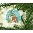 thumbnail image 2 of English Bulldog Merry Christmas Tree Ceramic Ornament, 2 of 3