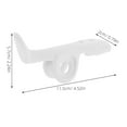 thumbnail image 2 of IDEANATEGRATE White Violin Stand Portable Foldable 1Set with Bow Holder for String Instruments Practice, 2 of 8