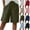 #03 Army Green, variant on Wide Leg Shorts for Women Casual Side Button Knee Length Summer Elastic Waisted Drawstring Pant with Pockets, Khaki M