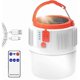 thumbnail image 1 of Solar/USB Rechargeable LED Camping Lantern Portable Light with Remote Control, Waterproof IP45 2200mAh Power Bank Hanging Lamp for Hiking Outdoor Camp, 1 of 5