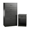 thumbnail image 2 of Mainstays Classic Nightstand with Drawer, Black Oak, 2 of 19