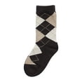 thumbnail image 2 of MeMoi  Classic Argyle Mercerized Cotton Blend Crew Socks - Boys - Male, 2, Brown, 2 of 2
