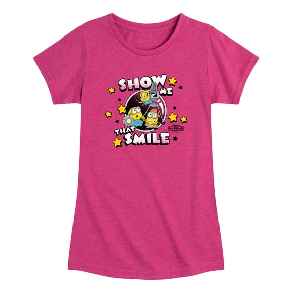 Minions 3 - Show Me That Smile - Toddler Girls Fitted Short Sleeve T-Shirt