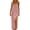 Pink, variant on Solid Color Backless Cami Maxi Dress for Women - Sleeveless Casual Lounge House Dress Black L