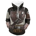 thumbnail image 2 of Sudadera con capucha mandaloriana de Star Wars, disfraz de Cosplay, suéter, abrigo, chaqueta, Pedro Pascal, soldado mandaloriano, Guerrero, accesorio de Star Wars, 2 of 4