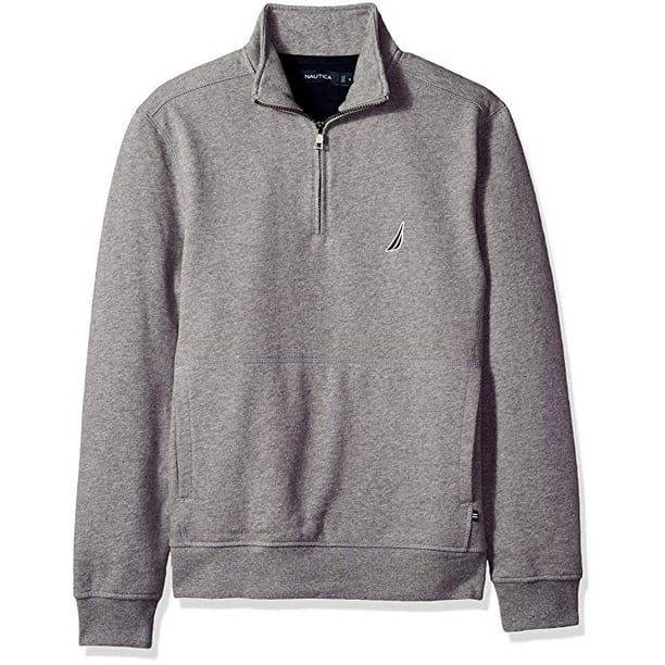 Download Nautica - Men's Long Sleeve Half Zip Mock Neck Sweatshirt ...