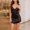 Black, variant on Blmnix Sexy Nightgown Women's Nightgowns & Sleepshirts Chemises Silk Nightgown Sleep Dress Sweetheart White Sleeveless Short Sleep Dress for Women,L