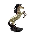 thumbnail image 1 of Estatua de caballo para decoración de mesa de oficina, coleccionable, regalo de inauguración de la casa, adorno de caballo Dorado, 1 of 9