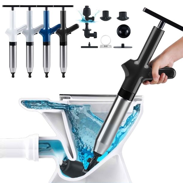 Precios Reducidos, Desatascador de inodoro Desatascador de acero inoxidable Kit de desatascadores de desagües de alta presión para baño Desagües de piso de cocina Fregadero Baño Tubería obstruida