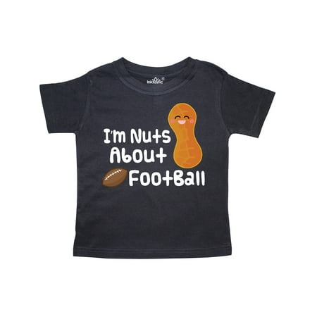 

Inktastic Football Funny Nuts About Football Gift Toddler Boy Girl T-Shirt