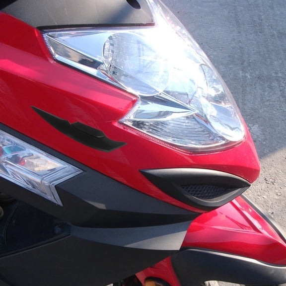 DINHEAROM Black Motorcycle Side Spoiler 1 Pair for Enhanced Stability and Safe Riding