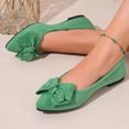 thumbnail image 4 of Women's Shoes Bowknot Round Head Fashionable Casual Versatile Large Size Wedge Heel Shallow Mouth Shoes Wedding Guest Wear, 4 of 5