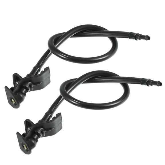 Unique Bargains 1 Pair Front Windshield Washer Nozzles Washer Spray Jet for Ford Police Interceptor Utility 2013-2015 Black