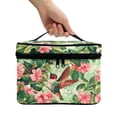 thumbnail image 3 of HELLHERO Flower Hummingbird Travel Cosmetic Bags Travel Cosmetic Toiletry Bags Practical Wide Open Portable Pouch Girlfriend, 3 of 6