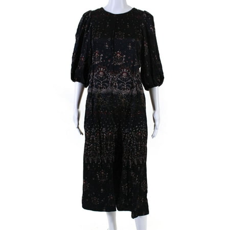 

Pre-owned|Rebecca Taylor Womens Fleur Silk Open Back Dress Size 4 13848599