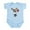 Sky Blue, variant on CafePress - Canada Moose Infant Bodysuit - Baby Light Bodysuit, Size Newborn - 24 Months