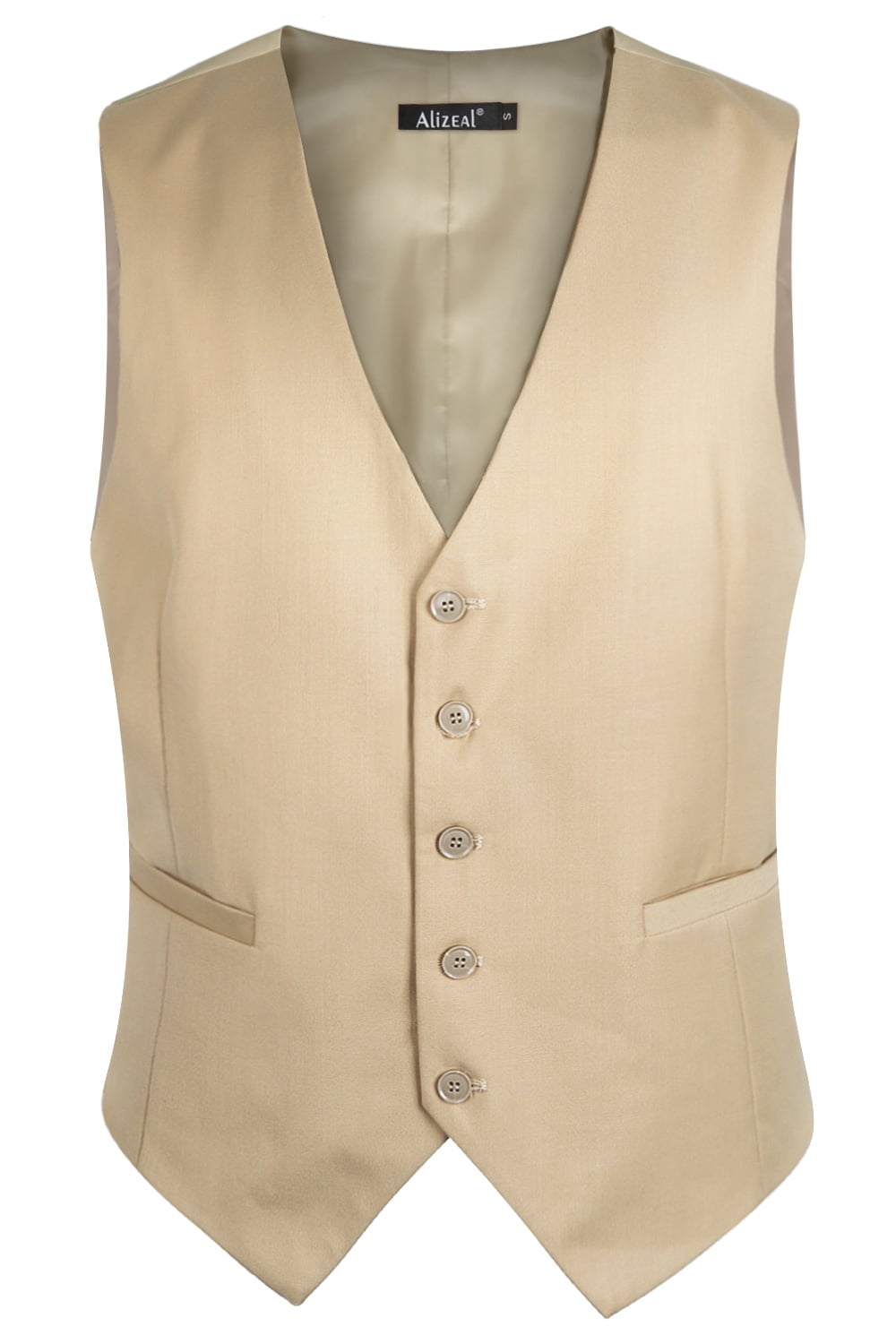 Alizeal Mens Classic Solid Color Regular Fit Suit Vest S-3XL - Walmart.com