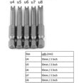 thumbnail image 4 of 5pcs 50mm S2 Alloy Steel U Shaped Screwdriver Bits 1/4 "u Shaped Hex Shank Magnetic Screwdriver, 4 of 4