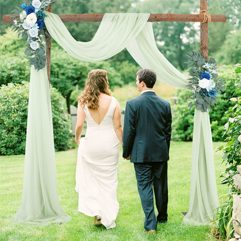 Chiffon Wedding Arch Fabric Background Curtain Wedding Decoration For Party