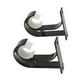 thumbnail image 5 of 2 Piezas Barra De Cortina De Aleación De Aluminio De Pared Accesorios Para Cortinas, Negro, 5 of 7