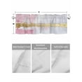 thumbnail image 4 of Valances for Windows Abstract Rod Pocket Cafe Window Treatments Valance Curtains for Kitchen Bathroom Laundry Basement Windows 60"x14", 4 of 9