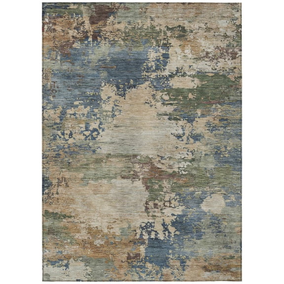 Dalyn Rugs Machine Washable Indoor/Outdoor Chantille ACN2067 Blue 2'6" x 3'10" Rug