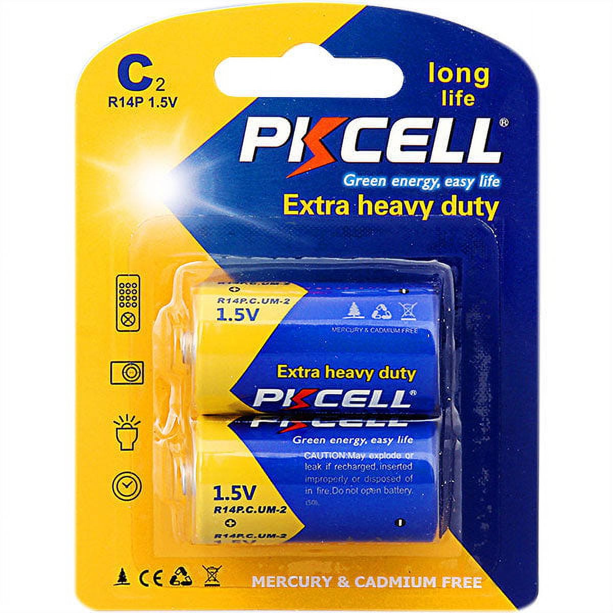 Battery R 14 Ppc Pkcell R14P-2B 1.5V Heavy Duty C Size Zinc Chloride Nepal | Ubuy
